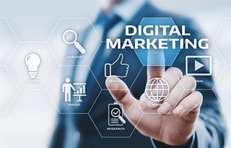 Digital Marketing Content Planning Advertising Strategy concept