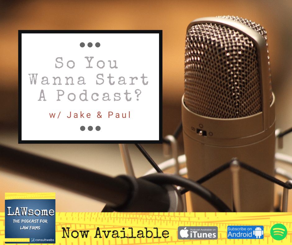 Podcast microphone setup for Starting a Podcast with Jake & Paul, available on iTunes and Android.