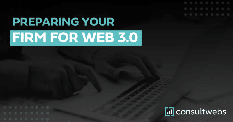 Professional adapts to Web 3.0 technology, featured in a Consultwebs business guide.