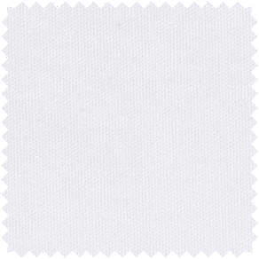 A light color like Canvas in Optic White, shown as a swatch, is a great choice for curtains to keep heat out