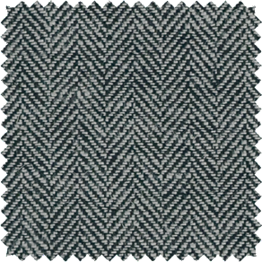 A swatch of Herringbone in Onyx shows the V-shaped zigzag design with inviting texture for bedroom window treatment ideas