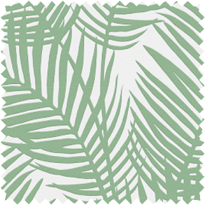A swatch of Martyn Lawrence Bullard's Palmier in Tropical shows green spindly fronds of ferns