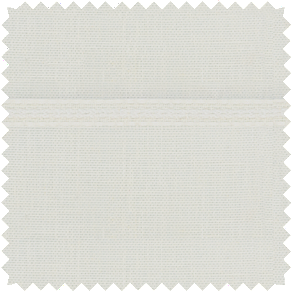 A swatch of Victoria Hagan Sankaty Stripe in Moon shows a soft white color with a subtle stripe ideal for neutral curtains