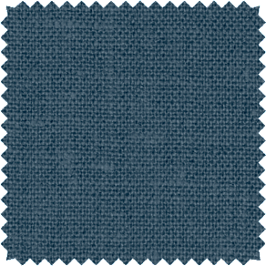 A fabric swatch of Luxe Linen in Midnight Blue goes well with Pantone's color of the year 2024, Peach Fuzz