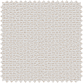 A swatch of Sunbrella 1% Solistico in Oatmeal shows the open weave with lots of texture in a warm, light beige color
