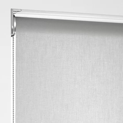 A product image of reverse roll shades where the material falls off the front of the tube, ideal for reverse roll roller shades